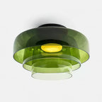Modern LED Ceiling Light Fixture with Adjustable Brightness and Glass Design 14