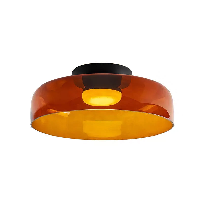 Modern LED Ceiling Light Fixture with Adjustable Brightness and Glass Design 15