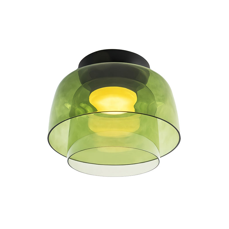 Modern LED Ceiling Light Fixture with Adjustable Brightness and Glass Design 16