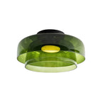 Modern LED Ceiling Light Fixture with Adjustable Brightness and Glass Design 18