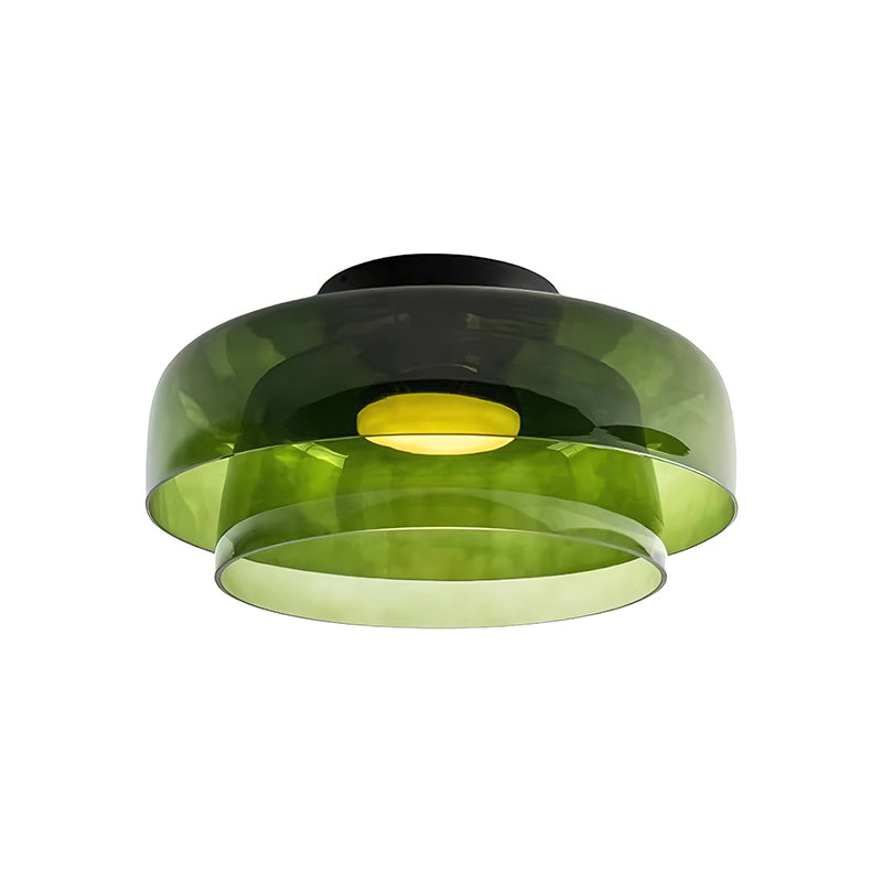 Modern LED Ceiling Light Fixture with Adjustable Brightness and Glass Design 18