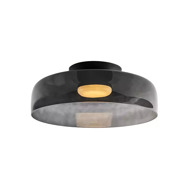 Modern LED Ceiling Light Fixture with Adjustable Brightness and Glass Design 9