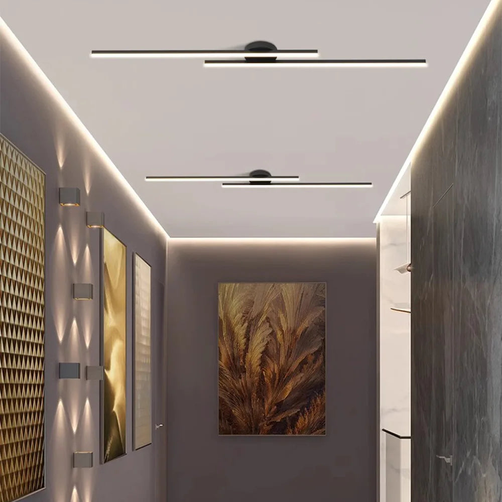 Modern LED Flush Mount Ceiling Light Fixture in Aluminium with Adjustable Colour Temperature 4