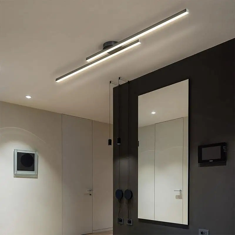 Modern LED Flush Mount Ceiling Light Fixture in Aluminium with Adjustable Colour Temperature 5