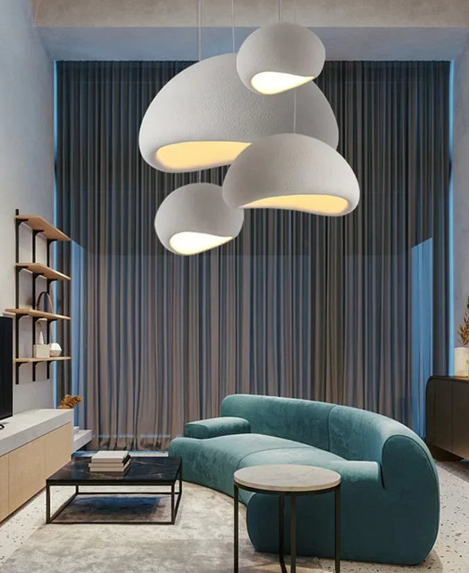 Modern Mushroom Chandelier Light with LED and Adjustable Height for Dining Room 3