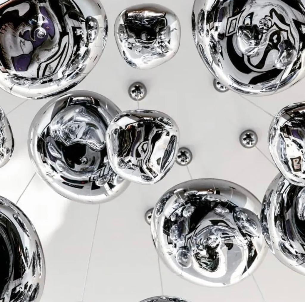 Modern Pendant Lamp with Polished Chrome Finish and LED Bulb for Kitchen Pendant Lighting 6