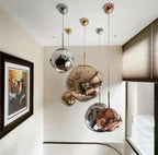 Modern Pendant Lamp with Polished Chrome Finish and LED Bulb for Kitchen Pendant Lighting 7