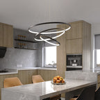 Modern Ring Chandelier with Adjustable LED Lights – Sleek Contemporary Design for Home 1
