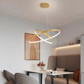Modern Ring Chandelier with Adjustable LED Lights – Sleek Contemporary Design for Home 2