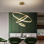 Modern Ring Chandelier with Adjustable LED Lights – Sleek Contemporary Design for Home 4