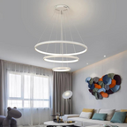 Modern Ring Chandelier with Adjustable LED Lights – Sleek Contemporary Design for Home 5