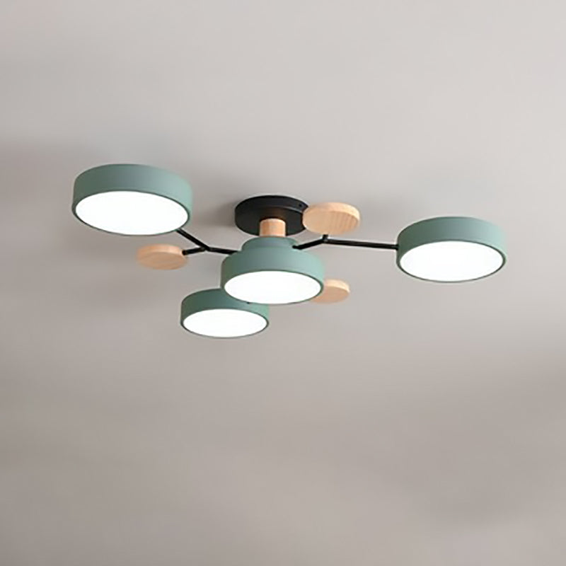 Molecule Branch LED Semi-Flush Light