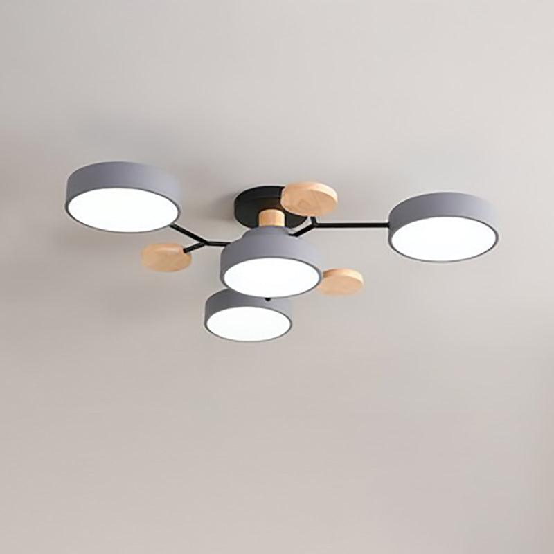 Molecule Branch LED Semi-Flush Light
