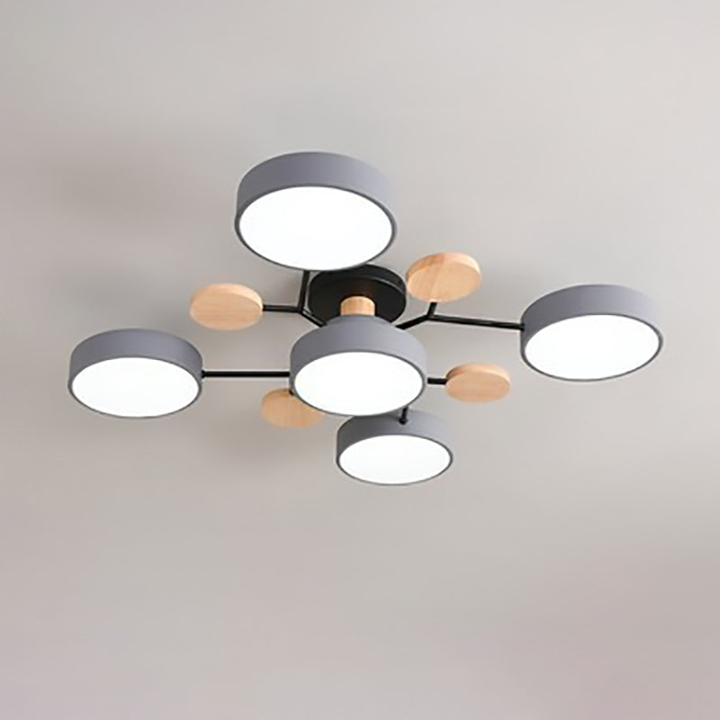 Molecule Branch LED Semi-Flush Light