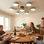 Molecule Branch LED Semi-Flush Light lifestyle