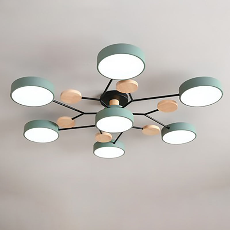 Molecule Branch LED Semi-Flush Light
