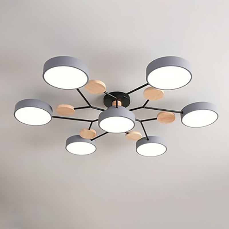 Molecule Branch LED Semi-Flush Light