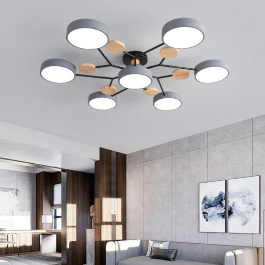 Molecule Branch LED Semi-Flush Light