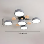 Molecule Branch LED Semi-Flush Light