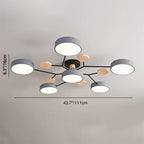 Molecule Branch LED Semi-Flush Light