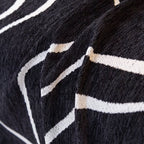 Monochrome Sofa Cover in Black and White, Durable Polyester Jacquard Slipcover, Pet-Friendly Couch Cover for Stylish Protection 8