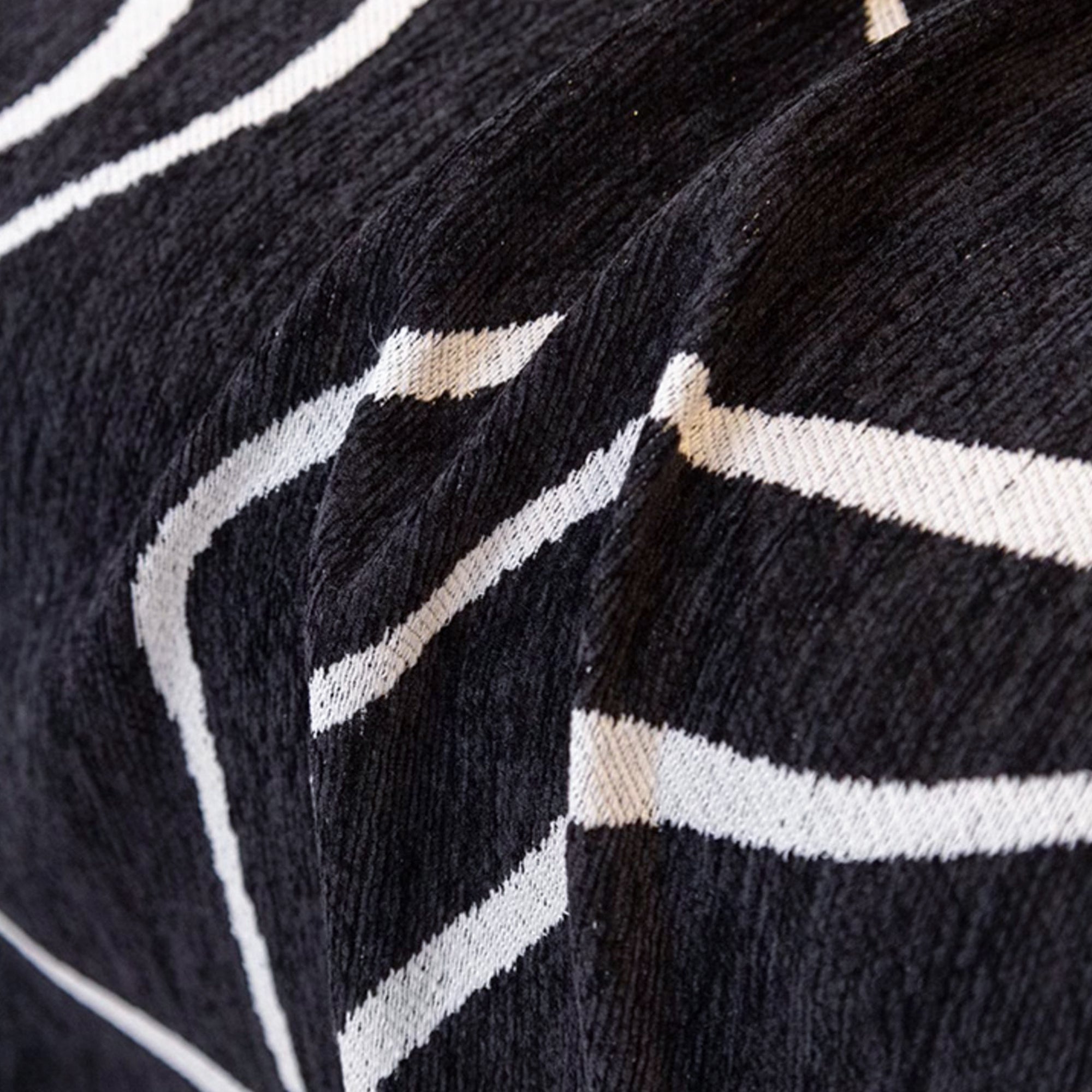 Monochrome Sofa Cover in Black and White, Durable Polyester Jacquard Slipcover, Pet-Friendly Couch Cover for Stylish Protection 8