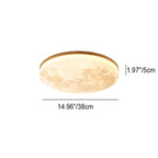 Moon Round LED Flush Mount Light