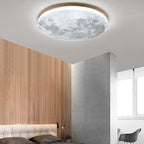 Moon Round LED Flush Mount Light