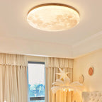 Moon Round LED Flush Mount Light