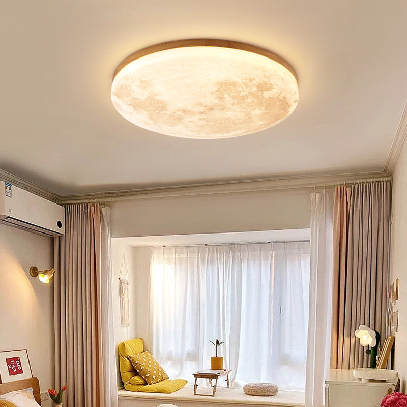 Moon Round LED Flush Mount Light