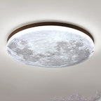 Moon Round LED Flush Mount Light