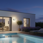 Motion Sensor Outdoor Wall Light – 18W Warm LED Sconce in Matte Black 3