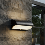 Motion Sensor Outdoor Wall Light – 18W Warm LED Sconce in Matte Black 5
