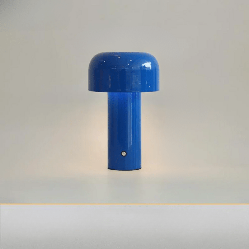 Mushroom Table Lamp in Plastic with USB Charging for Bedside or Desk 10