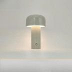 Mushroom Table Lamp in Plastic with USB Charging for Bedside or Desk 11