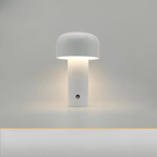 Mushroom Table Lamp in Plastic with USB Charging for Bedside or Desk 12