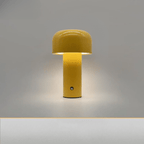 Mushroom Table Lamp in Plastic with USB Charging for Bedside or Desk 13