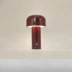 Mushroom Table Lamp in Plastic with USB Charging for Bedside or Desk 14