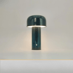 Mushroom Table Lamp in Plastic with USB Charging for Bedside or Desk 9