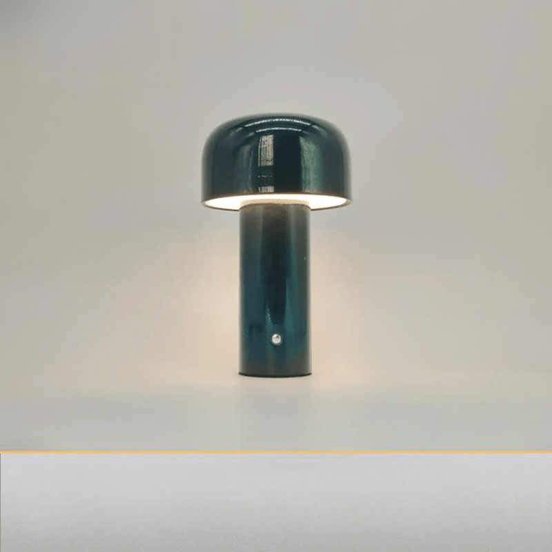 Mushroom Table Lamp in Plastic with USB Charging for Bedside or Desk 9