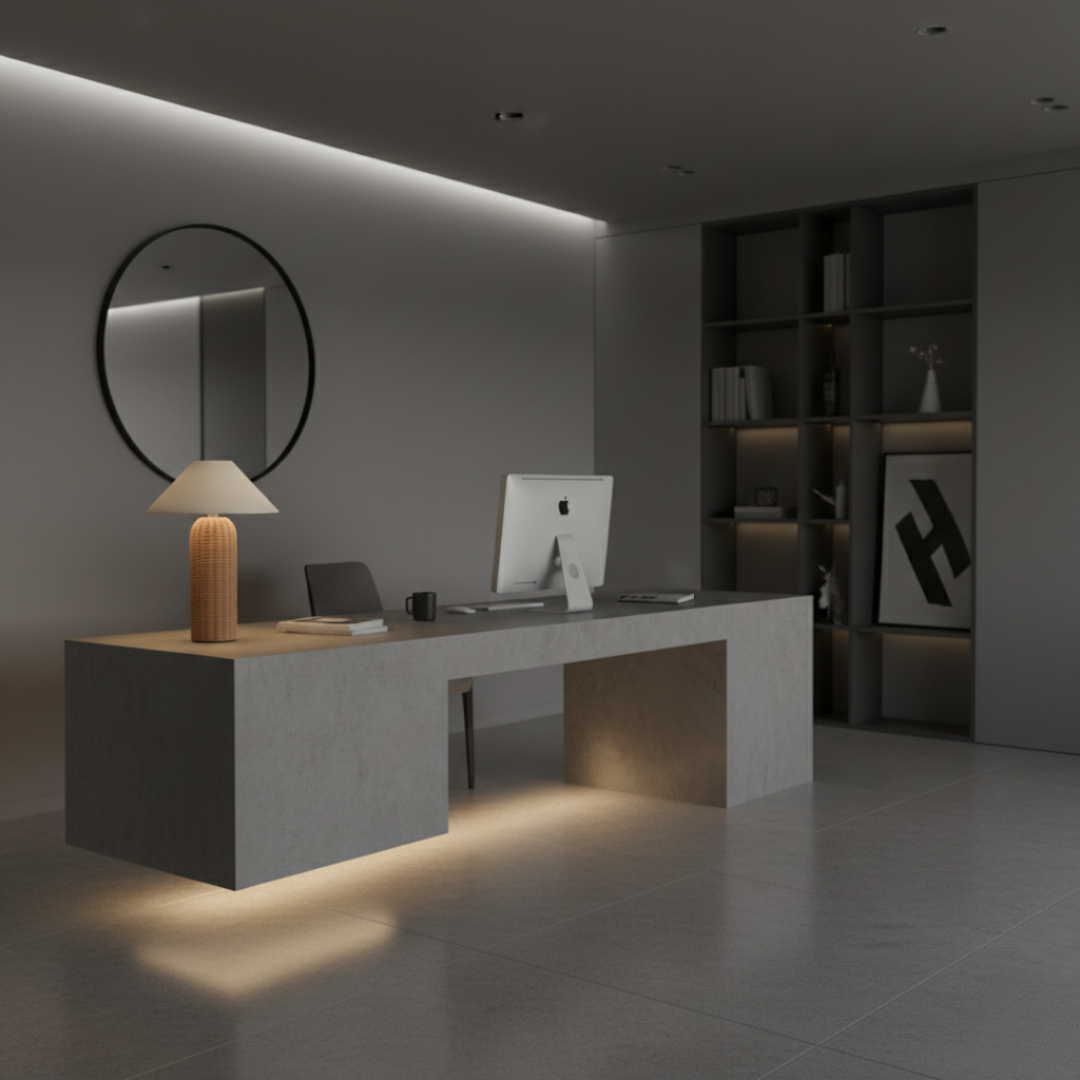 Natural Rattan Table Lamp with Linen Shade – Elegant Bedside Light for Modern Interiors 2