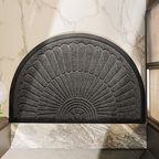 Non-Slip Rubber Doormat with Textured Surface for Outdoor Entrances 0