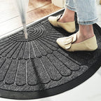 Non-Slip Rubber Doormat with Textured Surface for Outdoor Entrances 3