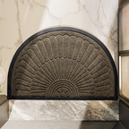 Non-Slip Rubber Doormat with Textured Surface for Outdoor Entrances 4