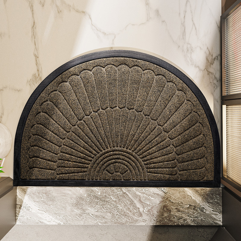 Non-Slip Rubber Doormat with Textured Surface for Outdoor Entrances 4