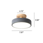Nordic Log Round LED Ceiling Light