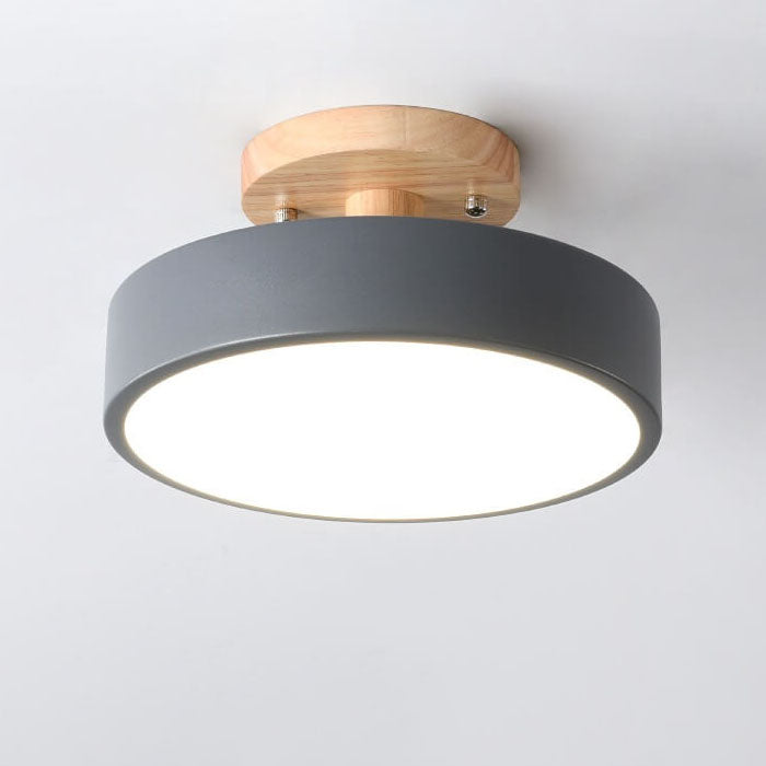 Nordic Log Round LED Ceiling Light
