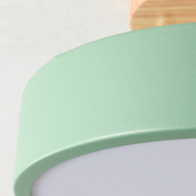 Nordic Log Round LED Ceiling Light