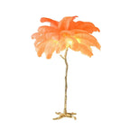 Nordic Floor Lamp with Ostrich Feather Shade for Living Room Ambiance 1