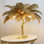 Nordic Floor Lamp with Ostrich Feather Shade for Living Room Ambiance 22